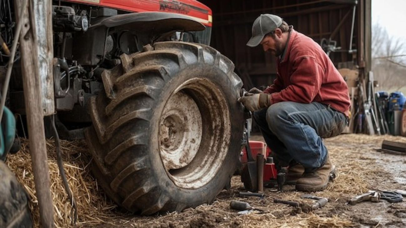 Mobile Farm Tractor Tire Repair